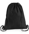 W210 Westford Mill Premium Cotton Gymsac Black colour image